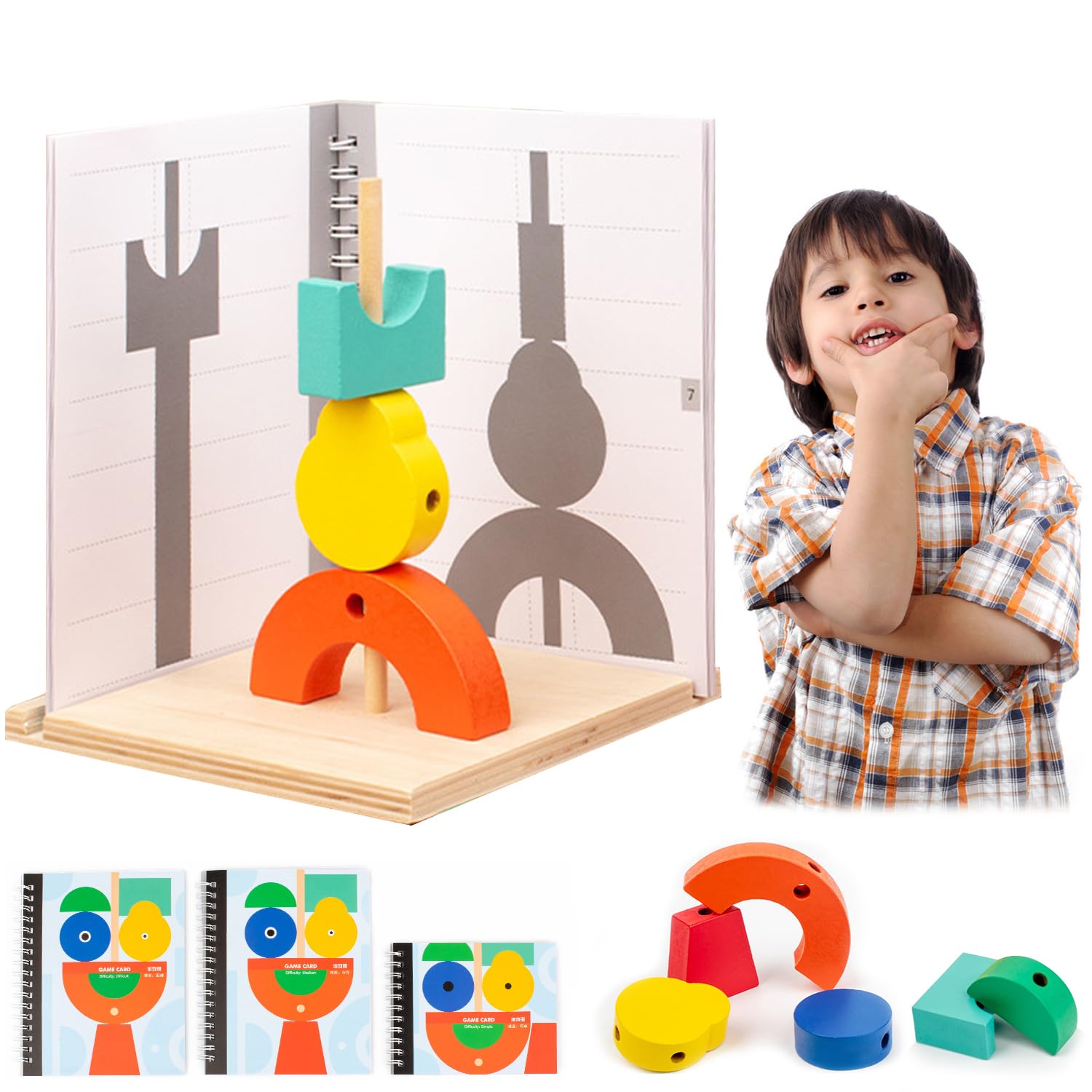 Amazon.co.jp: JUYEE 知育玩具 5歳6歳 3Dビュー積み木 おもちゃ 男の子
